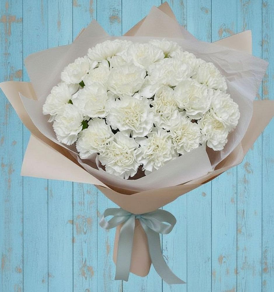 Букет цветов из: Гвоздики в Усолье