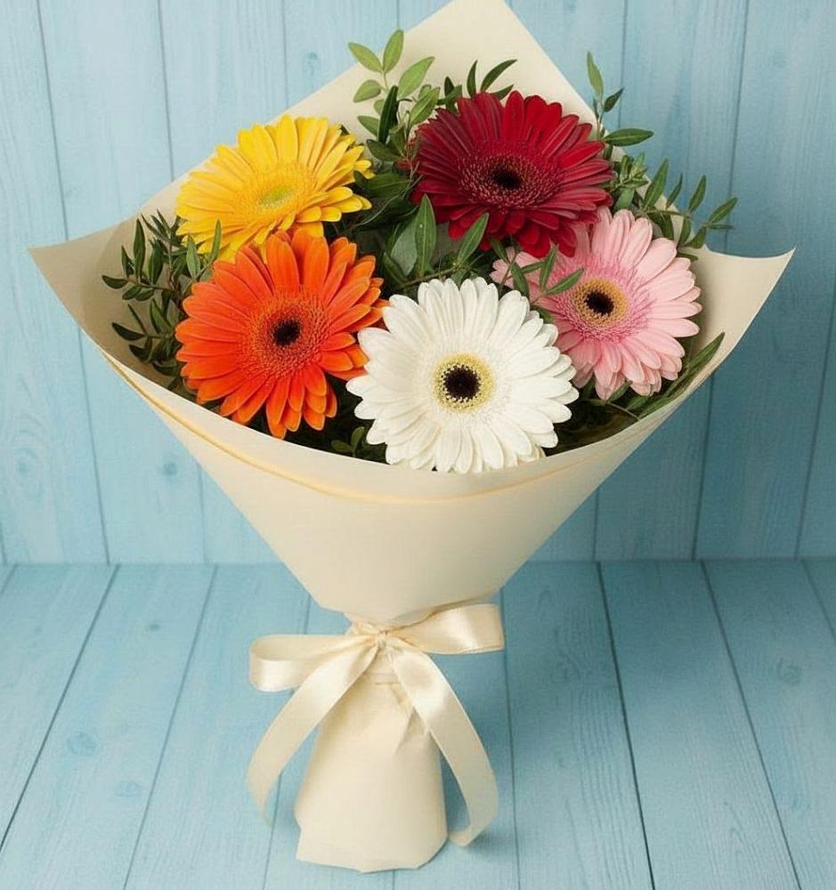 Букет цветов из: Герберы в Усолье