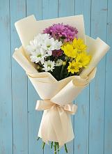 Букет цветов из:  Хризантемы в Усолье