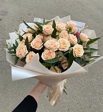 Букет Кремовые розы Латте в Усолье