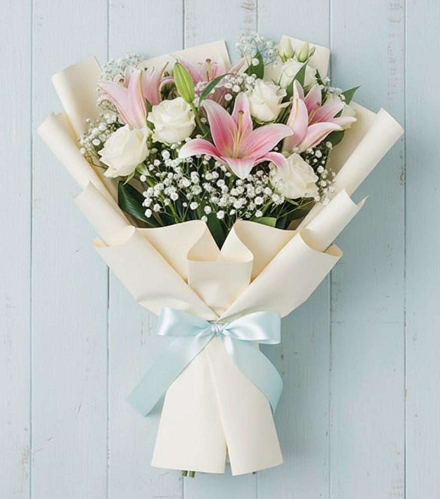 Букет цветов из: Лилии в Усолье