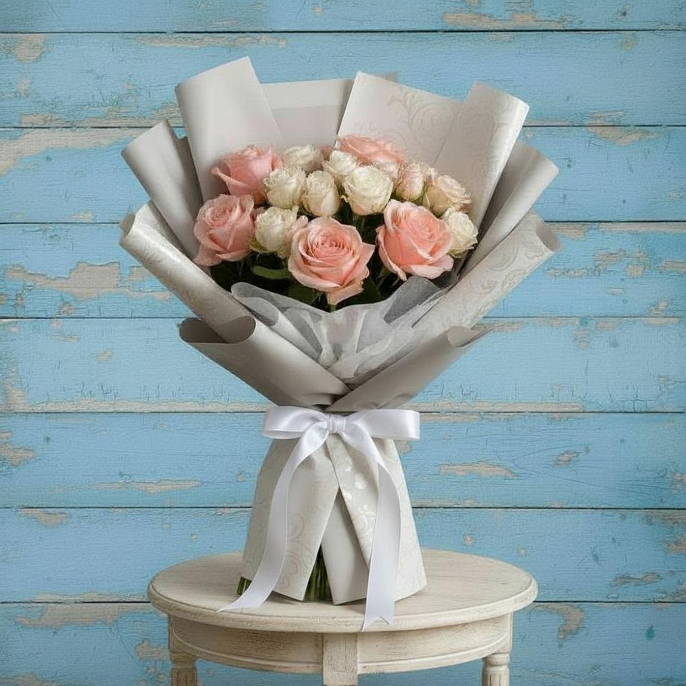 Букет цветов из: Розы в Усолье