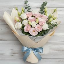 Букет цветов из:  Лизиантусы в Усолье