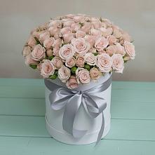 Цветочная композиция из Розы в шляпной коробке в Усолье