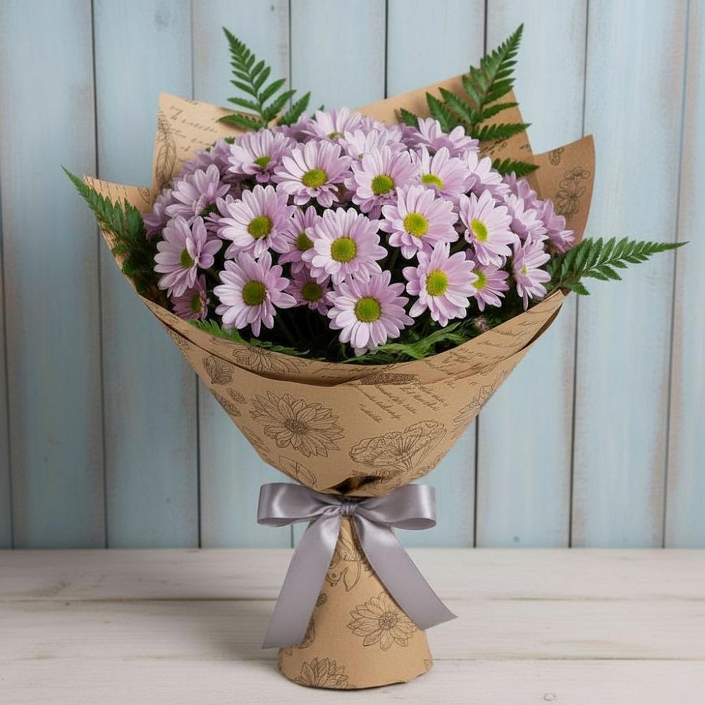 Букет цветов из: Хризантемы в Усолье