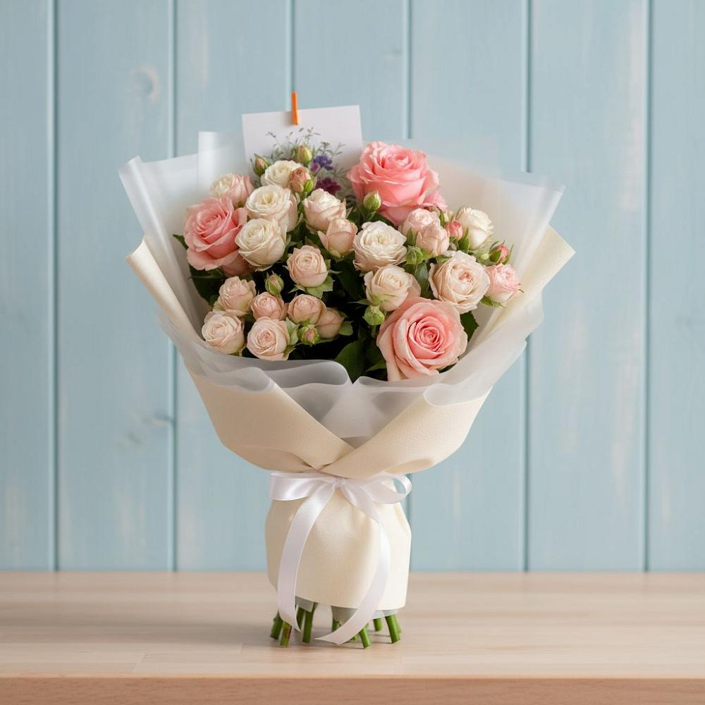 Букет цветов из: Розы в Усолье