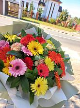Букет цветов из:  Герберы #REPLACE_PRED# Усолье