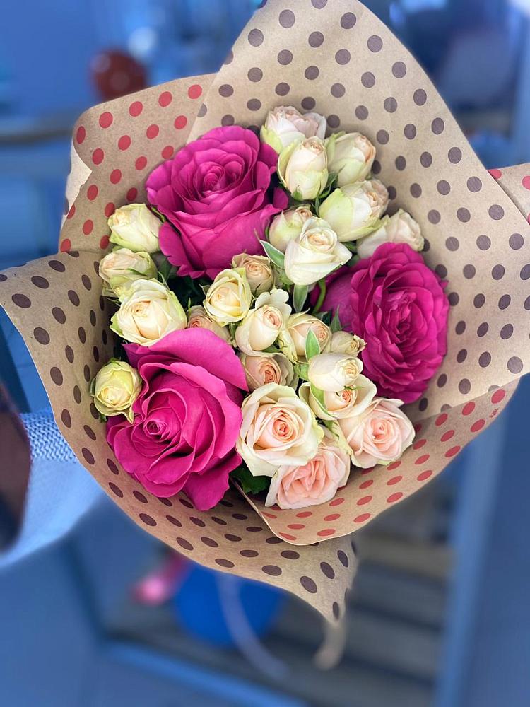 Букет цветов из: Розы в Усолье