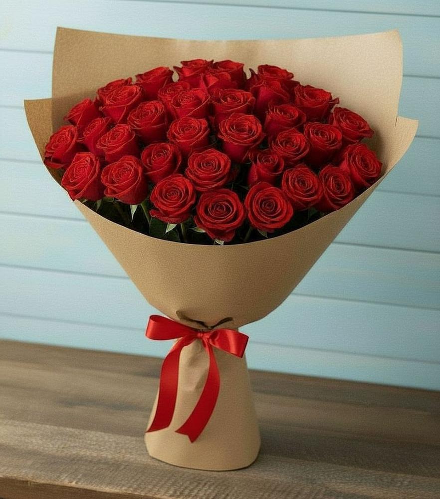 Букет Красные розы Милано в Усолье