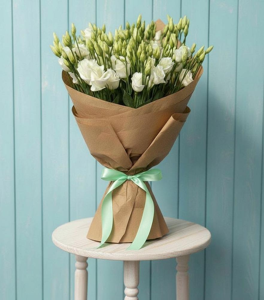 Букет цветов из: Лизиантусы в Усолье