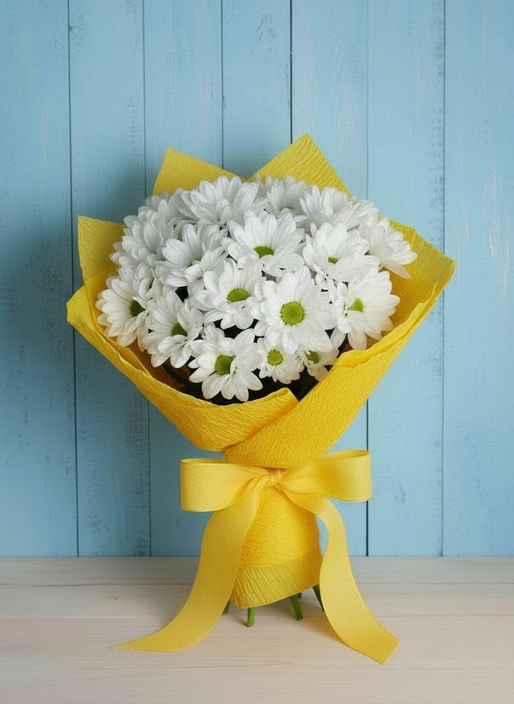 Букет цветов из: Хризантемы в Усолье