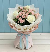 Букет цветов из:  Розы в Усолье
