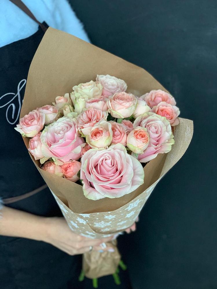 Букет цветов из: Хризантемы и Розы в Усолье