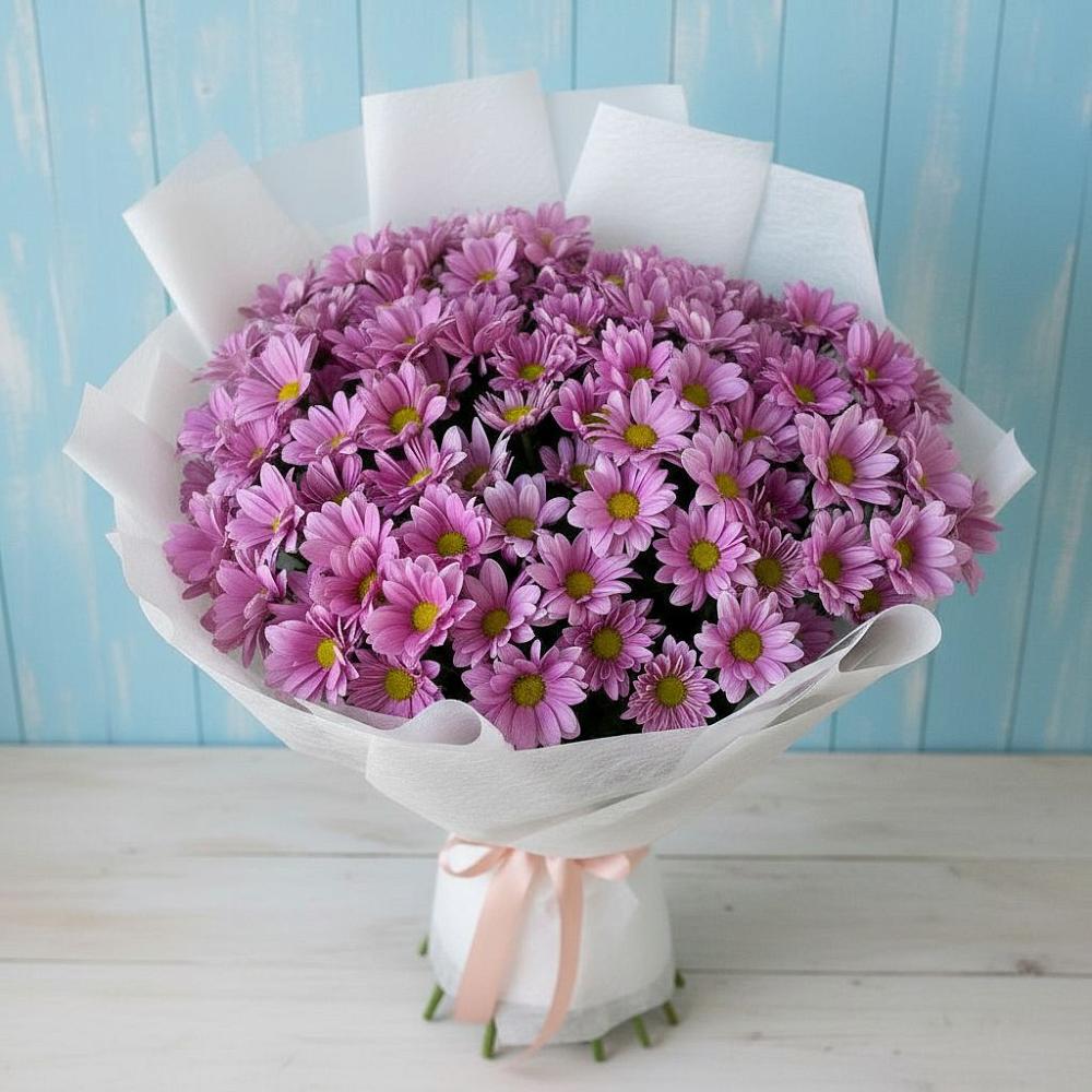 Букет цветов из: Хризантемы в Усолье