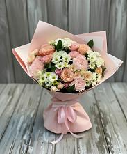 Букет цветов из:  Гвоздики, Розы и Хризантемы в Усолье