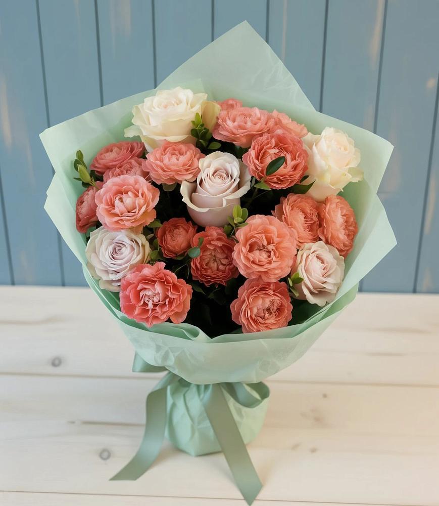 Букет цветов из: Розы в Усолье