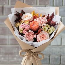Букет цветов из:  Гвоздики, Хризантемы и Розы в Усолье