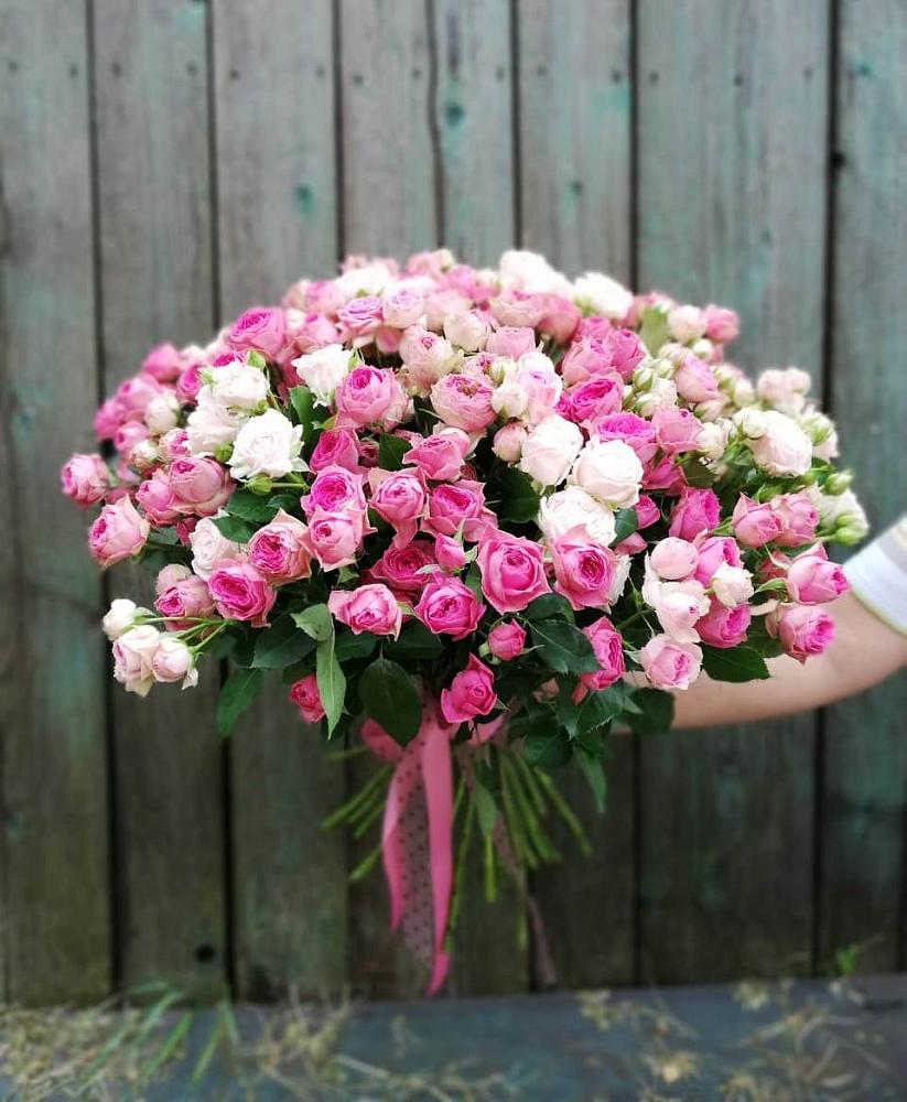 Букет Розовые кустовые розы Натали и Лав Лидия в Усолье