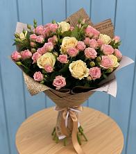 Букет цветов из:  Розы в Усолье