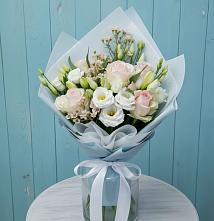 Букет цветов из:  Розы и Лизиантусы #REPLACE_PRED# Усолье