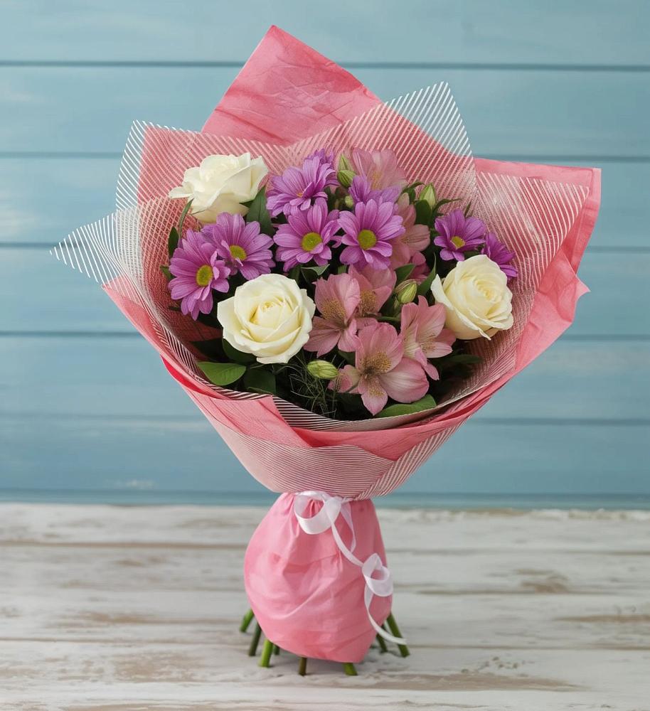 Букет цветов из: Герберы в Усолье