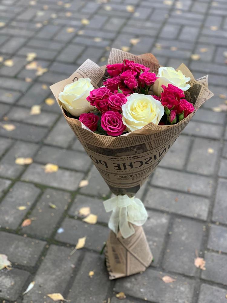 Букет цветов из: Розы в Усолье