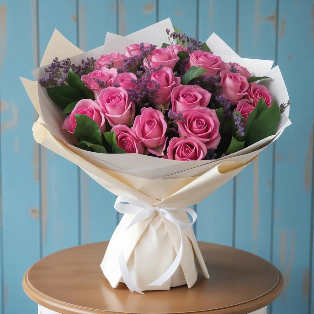 Букет цветов из: Розы в Усолье