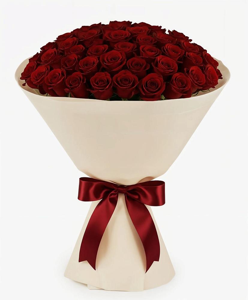 Букет 101 Бордовая роза Блэк Бакарра в Усолье