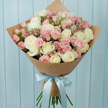 Букет цветов из:  Розы в Усолье